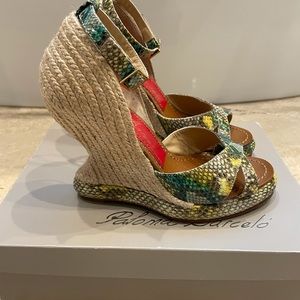 Paloma Barcelo leather sandals, mild wear.